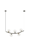 Lampa wisząca RITZ 5 BL TRANSPARENT - Emibig