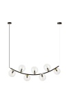 Lampa wisząca RITZ 7 BL TRANSPARENT - Emibig