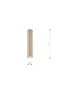 Lampa sufitowa TECNO 1M MOKKA - Emibig