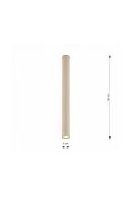 Lampa sufitowa TECNO 1XL MOKKA - Emibig