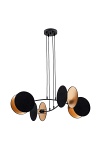 Lampa wisząca MOTIF 4 BLACK/GOLD - Emibig