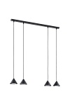 Lampa wisząca ELIT 4 BLACK - Emibig