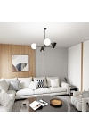 Lampa sufitowa HERMES 4 BLACK - Emibig