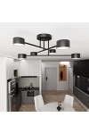 Lampa sufitowa HALO 6 BLACK - Emibig