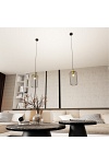 Lampa wisząca VANDER 1 BL GOLD - Emibig