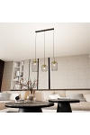 Lampa wisząca VANDER 3 BL GOLD - Emibig