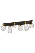 Lampa sufitowa BARN 6 BL GOLD