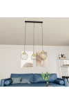 Lampa wisząca NANDO 3 BL GOLD - Emibig