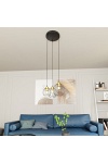 Lampa wisząca NANDO 3PREM BL GOLD - Emibig