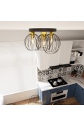 Lampa sufitowa NEST 3PREM BL GOLD