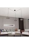 Lampa wisząca ORIGO 3 BL GRAFIT - Emibig
