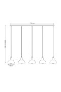 Lampa wisząca MOTO 5 WH