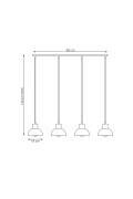 Lampa wisząca SECO 4 WH