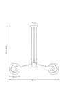 Lampa wisząca EUFORIA 4 BL - Emibig