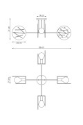 Lampa sufitowa FRICK 4 WH