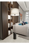 Lampa podłogowa PEARL LP BEIGE - Emibig