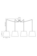 Lampa wisząca ASCOT 4 BEIGE