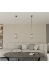 Lampa wisząca VERDI 1 BL GRAFIT - Emibig