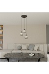 Lampa wisząca VERDI 3PREM BL GRAFIT - Emibig