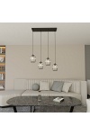 Lampa wisząca VERDI 4 BL GRAFIT - Emibig