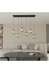 Lampa wisząca VERDI 6 BL GRAFIT - Emibig
