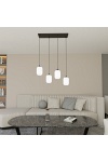 Lampa wisząca VERDI 4 BL OPAL - Emibig