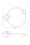 Lampa sufitowa LUCIO 2 BL - Emibig