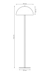 Lampa podłogowa MOGU LP1 BL - Emibig