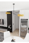 Lampa sufitowa LOTUS 2 BL MUSTARD - Emibig