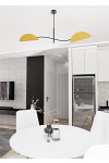 Lampa sufitowa LOTUS 2 BL MUSTARD - Emibig