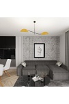 Lampa sufitowa LOTUS 2 BL MUSTARD - Emibig