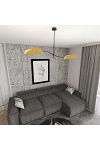Lampa sufitowa LOTUS 2 BL MUSTARD - Emibig