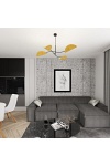 Lampa sufitowa LOTUS 4 BL MUSTARD - Emibig