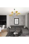 Lampa sufitowa LOTUS 6 BL MUSTARD - Emibig