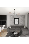 Lampa sufitowa LOTUS 2 BL GRAY - Emibig