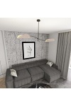 Lampa sufitowa LOTUS 2 BL GRAY - Emibig
