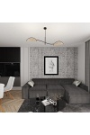 Lampa sufitowa LOTUS 2 BL NATURAL - Emibig