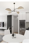 Lampa sufitowa LOTUS 4 BL NATURAL - Emibig