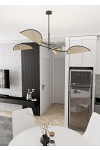 Lampa sufitowa LOTUS 4 BL NATURAL - Emibig