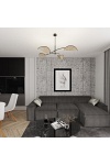 Lampa sufitowa LOTUS 4 BL NATURAL - Emibig