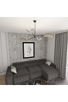Lampa sufitowa LOTUS 4 BL NATURAL - Emibig