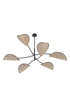 Lampa sufitowa LOTUS 6 BL NATURAL - Emibig