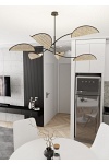 Lampa sufitowa LOTUS 6 BL NATURAL - Emibig