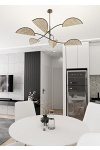 Lampa sufitowa LOTUS 6 BL NATURAL - Emibig