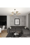 Lampa sufitowa LOTUS 6 BL NATURAL - Emibig
