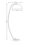 Lampa podłogowa ARCOS LP1 OR ORANGE oprawa oświetleniowa - Emibig