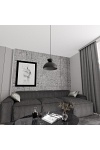 Lampa wisząca LUNARO 1S BL BLACK - Emibig