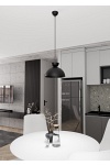 Lampa wisząca LUNARO 1S BL BLACK - Emibig