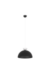 Lampa wisząca LUNARO 1L BL BLACK/WHITE - Emibig