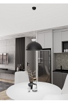 Lampa wisząca LUNARO 1L BL BLACK/WHITE - Emibig